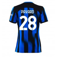 Camiseta Inter Milan Benjamin Pavard #28 Primera Equipación para mujer 2023-24 manga corta